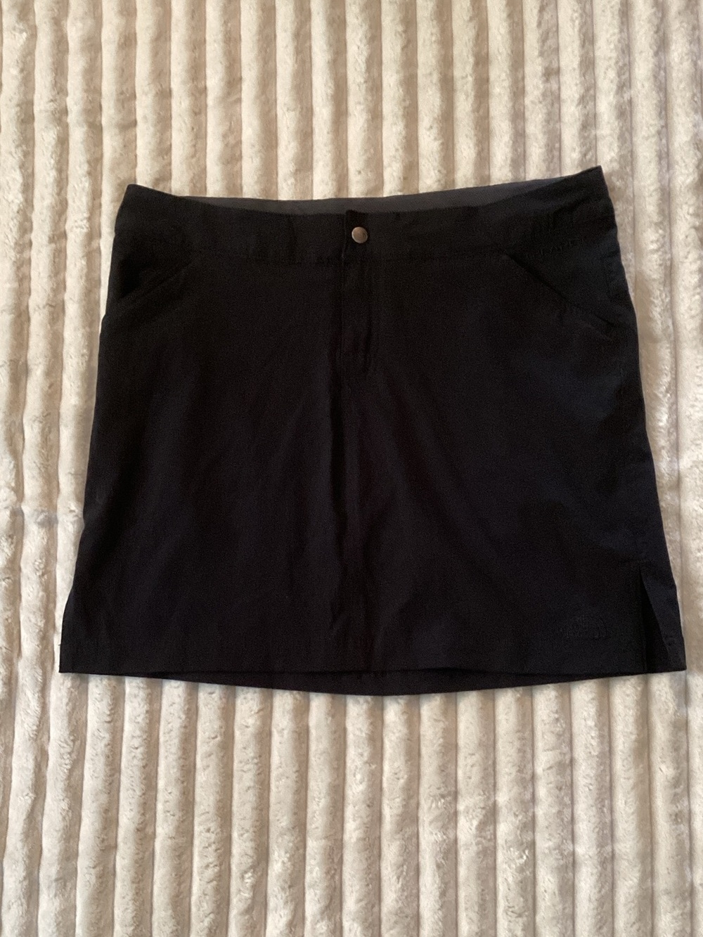 The North Face Black A-Line Mini Skirt with Front Snap